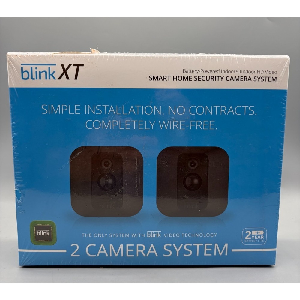 2 Blink XT Battery Powered Security Cameras XT1 - Sealed